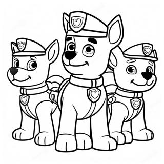 Paw Patrol Moto Pups Coloring Pages