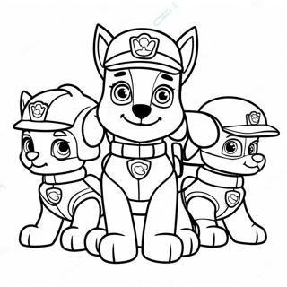 Paw Patrol Moto Pups Coloring Page 72412-58167