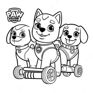 Paw Patrol Moto Pups Coloring Page 72412-58168