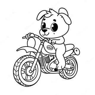 Chase The Brave Moto Pup Coloring Page 72413-58162