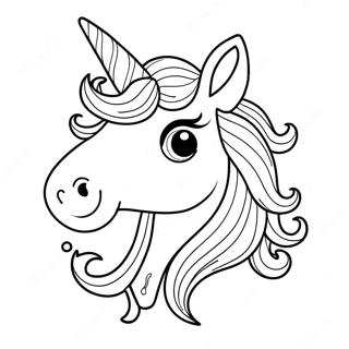 Unicorn Horn Coloring Pages