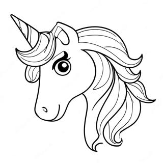 Unicorn Horn Coloring Page 72432-58178