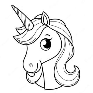 Sparkly Unicorn Horn Coloring Page 72433-58183