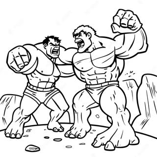 Hulk Vs Abomination Coloring Pages