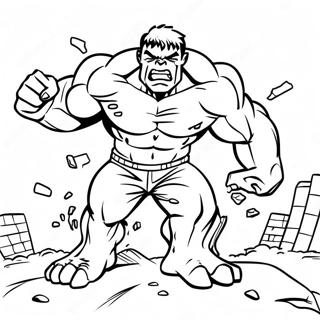 Hulk Smashing Ground Coloring Page 72453-58197