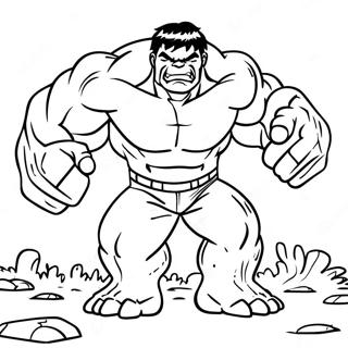 Hulk Smashing Ground Coloring Page 72453-58198