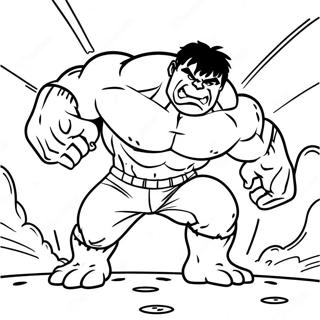 Hulk Smashing Ground Coloring Page 72453-58200