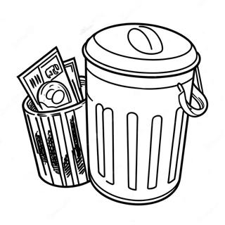 Trash Can Coloring Page 72472-58210