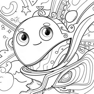 Galaxy Space Coloring Page 7251-5952