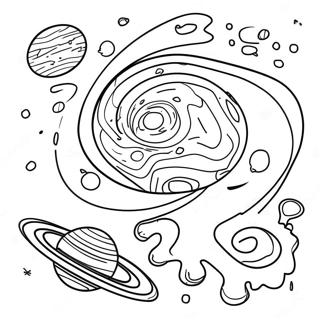 Galaxy Space Coloring Page 7251-6139