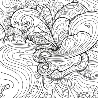 Colorful Nebula Galaxy Coloring Page 7252-5956