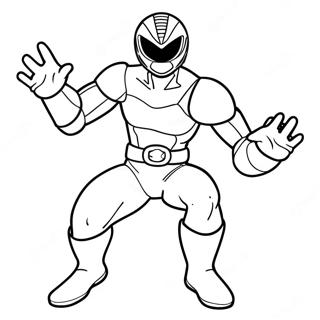 Red Ranger In Action Coloring Page 72533-58264