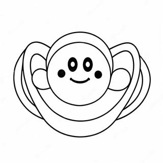 Pacifier Coloring Pages