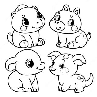 Cute Animals For 2 Year Olds Coloring Page 72563-58287