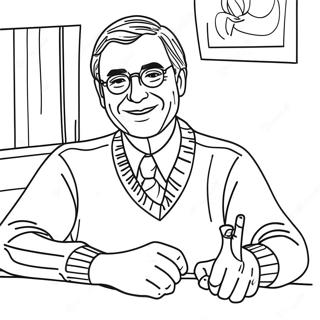 Mr Rogers Coloring Page 72582-58300