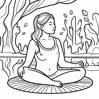 Mindful Reflection Coloring Page 72593-58307