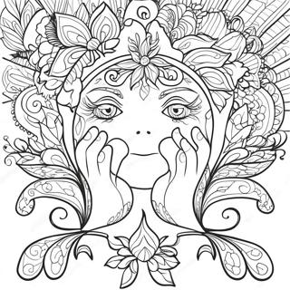 Mindful Reflection Coloring Page 72593-58308