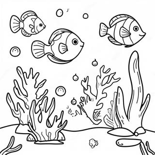 Colorful Coral Reef Coloring Page 72613-58328