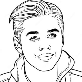 Justin Bieber Coloring Page 7261-5960