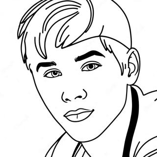 Justin Bieber Coloring Page 7261-6146