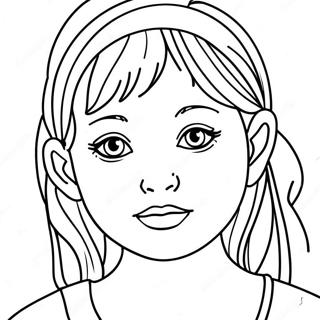 Realistic Girl Coloring Pages