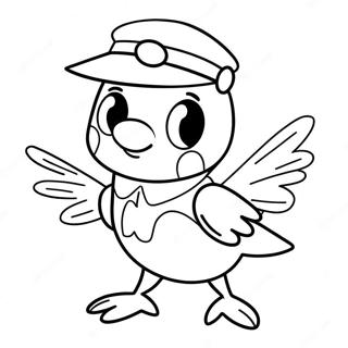 Robin In Retro Outfit Coloring Page 72633-58341