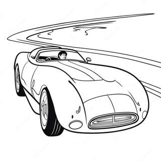 Speed Racer In A Fast Car Coloring Page 72643-58349