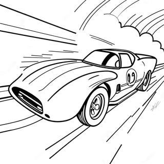 Speed Racer In A Fast Car Coloring Page 72643-58350