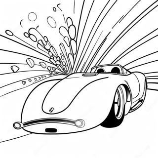 Speed Racer In A Fast Car Coloring Page 72643-58351