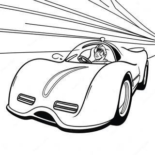 Speed Racer In A Fast Car Coloring Page 72643-58352