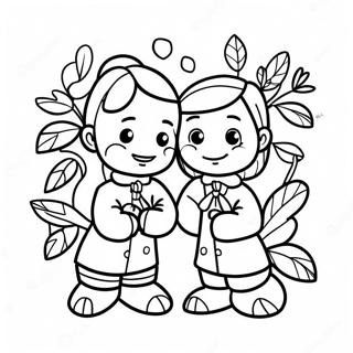 Ivy And Bean Friendship Coloring Page 72653-58353