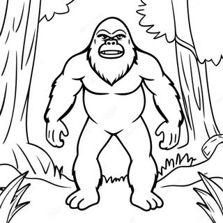 Sneaky Sasquatch Coloring Page 72662-58367