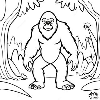 Sneaky Sasquatch Coloring Page 72662-58368