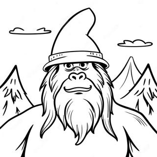 Sneaky Sasquatch Coloring Pages