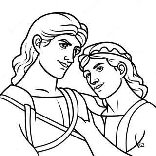 David And Jonathan Coloring Pages