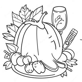 Thanksgiving Music Coloring Pages