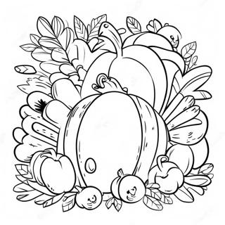 Thanksgiving Music Coloring Page 72682-58378