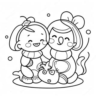 Cute Maatjes Friends Coloring Page 72713-58406