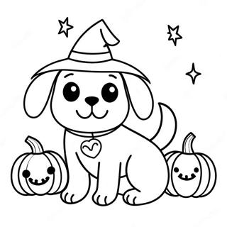 Halloween Dog Coloring Pages