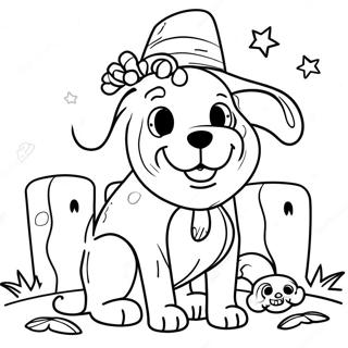 Halloween Dog Coloring Page 7271-5986