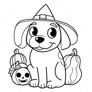 Halloween Dog Coloring Page 7271-5988