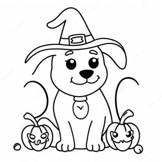 Halloween Dog Coloring Page 7271-6153