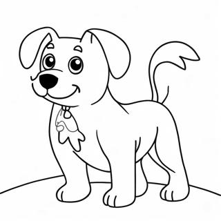 Spooky Ghost Dog Coloring Page 7272-5968