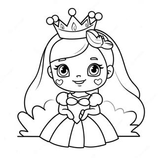 Cute Lol Princess With Sparkling Crown Coloring Page 72743-58429