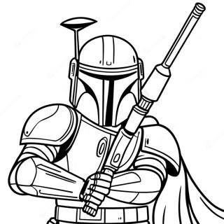 Jango Fett In Battle Armor Coloring Page 72753-58435