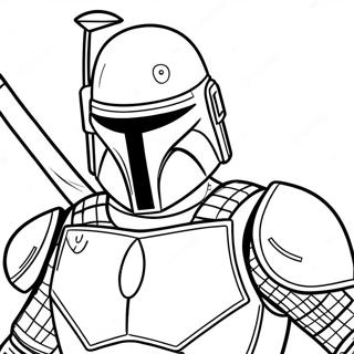 Jango Fett In Battle Armor Coloring Page 72753-58436