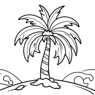 Palm Coloring Pages