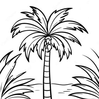 Palm Tree Coloring Page 72772-58450