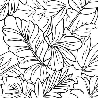 Tropical Palm Leaves Coloring Page 72773-58456