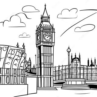 Big Ben In London Coloring Page 72803-58477